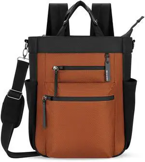 Sherpani Soleil, Anti Theft Convertible Backpack, 3 in 1 Tote Bag, Cross Body Purse, 18L Travel Backpack, Travel Gifts for Women, RFID Protection, Metal Hardware Fits 13 Laptop (Morocco)