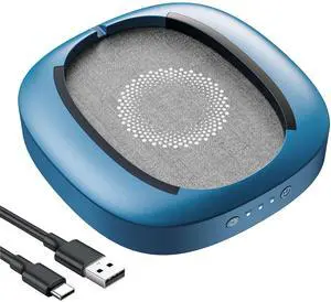 MEKASS Mouse Jiggler Undetectable with Timer, Ultra-Silent Mouse Mover Device to Keep Computer PC Laptop Alive, Automatic Mouse Wiggler Shaker to Keep Mouse Moving Work from Home (Blue and Grey-Dot)