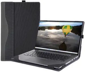 LIMIYUE Case Cover for HP OmniBook 7/X 16 inch AI PC 16-ay/16-aw/16-az & for HP OmniBook 5 Laptop 16-ba 16-bc 16z-bc Sleeve,PU Leather Protective Bag Shell with Pen Holder (Dark Gray)