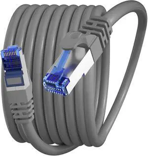 Cat 6 Outdoor Ethernet Cable (150ft), FTP Shielded Ethernet Cable, 23AWG Heavy-Duty Network Patch Cord, Waterproof, Direct Burial, UV Resistant, In-Ground, LAN, Internet, PVC, with RJ45 for Router