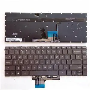 Laptop Replacement US Layout with Backlight Keyboard for HP Spectre x360 13-AW 13-AW0003DX 13-AW0008CA 13-AW0013DX 13-AW0020NR 13-AW0023DX 13-AW0010CA 9Z.NGPBQ.301 Brown
