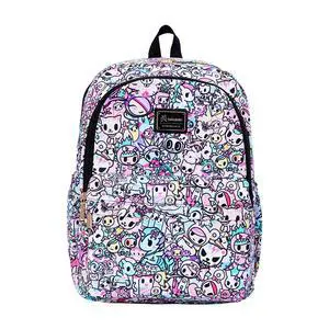 Tokidoki Canvas Backpack for Women,Business Sturdy Fits 15.6 Inch Notebook Bookbag Computer Bag Laptop Backpack for Dailyuse Casual Daypack Fashion Anime Bags