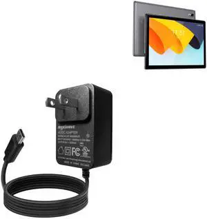 BoxWave Charger Compatible with BYYBUO SmartPad A10 Tablet (10.1 in) - Wall Charger Direct (15W), Rapid Charge Your Device with Built-in 3ft Cable