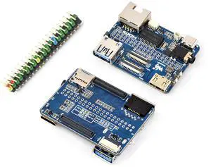 Nano Base Board Compatible with Raspberry Pi Compute Module 5 Lite/eMMC, Same Size As CM5, with Multiple Peripheral Interfaces, with USB 3.2 Gen1 Type-A, 40PIN GPIO, Dual MIPI Interfaces, Audio,etc