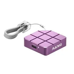 MAIWO 2TB Portable External Solid State Drive Build-in M.2 2230 PCIe NVMe SSD, USB C 3.2 Up to 1050MB/s, Mini Cute PSSD for iPhone 15 16 17 Pro Max MacBook Pro Air, Aluminum (Pinkish Purple)