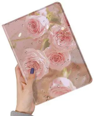 kaidisen Flower Case Compatible with iPad Mini A17 Pro 2024/ iPad Mini 6th Generation 2021 Case Flower Pattern Floral Illustration Cover Auto Sleep Wake Support Pencil Charging,Color 1