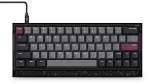 IQUNIX EV63 Hall Effect Magnetic Gaming Keyboard 60% | 0.01mm Rapid Trigger, Adjustable Actuation, 0.125ms Latency, Hot-Swap, SOCD, RGB, Aluminum with Forged Carbon (Dark Purple)