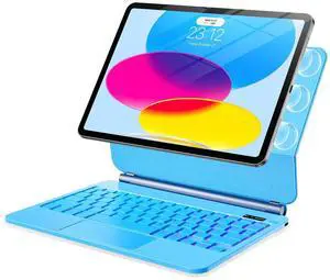 ALIWLHOF for iPad 10th & 11th (A16) Generation Case with Keyboard  Magic-Style Magnetic Keyboard Case for iPad 11 inch 2025&10th Gen (Blue)