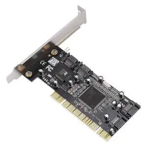 PCI SATA RAID Control Card with 4 Internal SATA Port, 1.5Gb / s Rate, Support 98SE / Me / 2000 / XP/NT 4.0/64-bit/Vista, Linux & Netware OS
