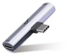 adonit Nest USB-C to 2 USB-C Adapter, USB-C PD 60W, 480 Mbps Data Transmission, Short Circuit Protection, Grey