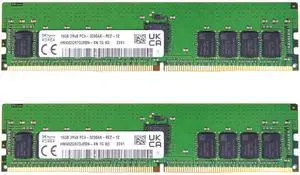 Timetec Hynix Original 32GB KIT(2x16GB) DDR4 3200MHz PC4-25600 Registered ECC 1.2V CL22 288 Pin RDIMM Server Memory Ram Module Upgrade (32GB KIT(2x16GB))