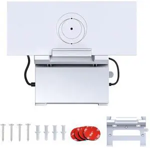 Wall Mounting Kit for Starlink Gen 3 Router - AYAMAYA 2 in 1 Starlink Gen 3 Router Mount & V3 Power Supply Brackets Holder, Star Link Internet Kit Satellite Space Saving Wall Holder Mounting (White)