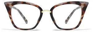 Blue Light Blocking Glasses - Cat Eye Fake Eyeglasses, Anti UV Ray Computer TV Phone Gaming Glasses for Women Men