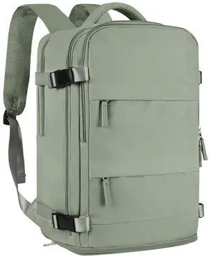 Large Travel Backpack For Women Men Airline Approved Carry On Backpack Flight Approved Waterproof Sports Luggage Backpack Casual Daypack Small Hiking Backpacks Grey Green