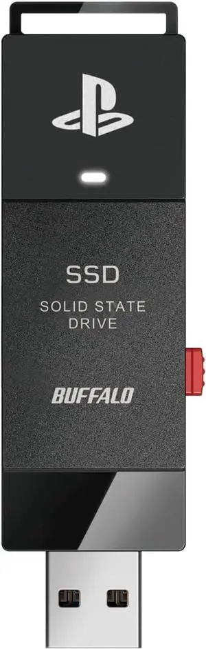 BUFFALO External SSD 1.0TB - Officially Licensed Product, Compatible with PS5 Consoles / PS4 Consoles - USB3.2 Gen2 Type A Compact Stick SSD-SAO1.0U3B