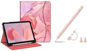 Fintie Multi-Angle Viewing Case for iPad (A16) 11th Generation 11 Inch (2025), iPad 10th Generation 10.9 Inch 2022 Bundle with Silicone Sleeve Compatible with Apple Pencil 1st Generation