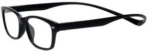 Calabria Magz Greenwich Blue Light Glasses | Computer Glasses | Magnetic Snap It Rear Connecting Frame | Matte Black