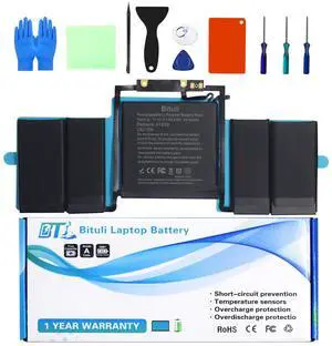 Bituli A1706 A1819 Battery Replacement Laptop Battery Compatible with Mac Book Pro 13 inch [Late 2016 Year, Mid 2017 Year], EMC 3071 3163 [11.41V/4320mAh]