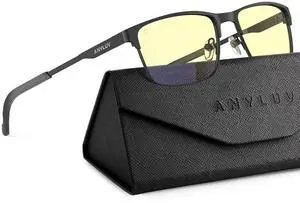 ANYLUV Blue Light Glasses for Men/Women, Lightweight Blue Light Blocking Glasses, Anti-Eye Strain Computer Glasses for Gaming