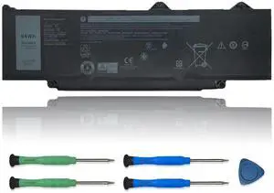 VANPIR R73TC Laptop Battery Replacement for Dell Latitude 3340 3440 3450 3540 3550 5340 5350 5440 Precision 3480 3490 3580 P181G P182G Series 0V042N V042N 11.4V 54Wh