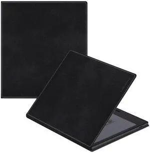 LaoShuSheng Magnetic Case for 7" Onyx Boox Tablet Go 7/Go 7 Color Series (1/2th Gen,2024/2025) /Boox Page - Ultra-Thin Lightweight Leather Book Folio Cover with Auto Sleep/Wake (Cloth Black)