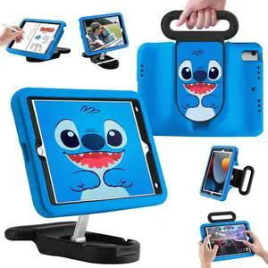 Kids Case Compatible with iPad 7th/8th/9th Gen,10.2 inch 2021/2020/2019 Case with Adjustable Portrait Landscape Stand Handle Child Friendly Protective Cover for iPad 10.2 inch (heilan)