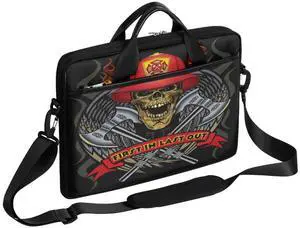 Firefighter Tattoo Laptop Bag Case Shoulder Messenger Carrying Bag 13 14 15 Inch Waterproof Computer Sleeve Cover Compatible with MacBook/Notebook/HP Acer Dell Lenovo ASUS Laptop