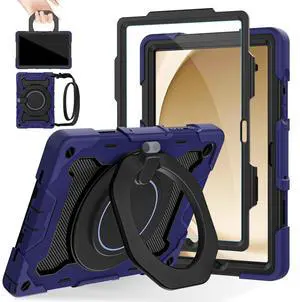 ROISKIN Case for Galaxy Tab A9 Plus 5G/ A9+ 11 Inch with HD Screen Protector & Shoulder Strap,Heavy Duty Military Case for Samsung Galaxy A9 Plus SM-X210/X216/X218 - Rotating Stand for Kids