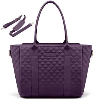 LOVEVOOK Teacher Tote Bag for Women, Quilted Work Tote Nurse Laptop Bag, Large Computer Shoulder Bags with Zipper for Travel LOVEVOOK Teacher Tote Bag for Women, Quilted Work Tote Nurse Laptop Bag, Large Computer Shoulder Bags with Zipper for Travel
