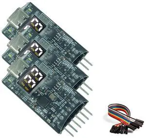 CORECLOUD USB to RS485 Serial Adapter 3 Pack, 3.3V 5V Output, Display Serial Port Number, CP2102 FTDI Compatible with Windows 64bit, macOS, Linux, Ubuntu, USB-C Tiny Size, High Speed, ESD Protection