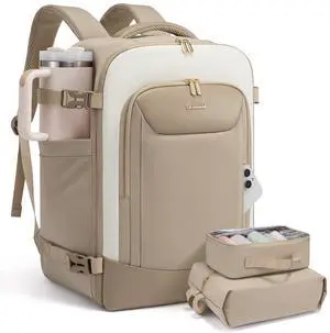 LOVEVOOK 40L Travel Backpack for Women Men, Large Carry on Backpack for Airplanes TSA Personal Item Travel Bag fits 15.6" Laptop, Waterproof Weekender Essentials Airline Approved with 2 Packing Cubes