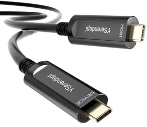 YSerendept Fiber Optic USB C Cable 33ft,10Gbps High Speed Active Optical Data Transfer,Compatible with Logitech Cameras,Webcams,Hubs,HDDs,AR/VR,Projectors,Printer,Black YSerendept Fiber Optic USB C Cable 33ft,10Gbps High Speed Active Optical Data Transfer,Compatible with Logitech Cameras,Webcams,Hubs,HDDs,AR/VR,Projectors,Printer,Black