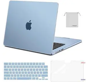 MOSISO Compatible with MacBook Air 15 inch Case M4 M3 M2 2025 2024 2023 Release A3241 A3114 A2941 with Touch ID, Plastic Hard Shell Case&Keyboard Cover&Screen Protector&Storage Bag, Sky Blue MOSISO Compatible with MacBook Air 15 inch Case M4 M3 M2 2025 2024 2023 Release A3241 A3114 A2941 with Touch ID, Plastic Hard Shell Case&Keyboard Cover&Screen Protector&Storage Bag, Sky Blue