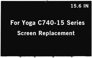 HOYRTDE 15.6" New Screen Replacement for Lenovo Yoga C740-15 C740-15IML 81TD 5D10S39586 5D10S39585 FHD 1920x1080 IPS LCD Display Touch Screen Digitizer Assembly Bezel with Control Board HOYRTDE 15.6" New Screen Replacement for Lenovo Yoga C740-15 C740-15IML 81TD 5D10S39586 5D10S39585 FHD 1920x1080 IPS LCD Display Touch Screen Digitizer Assembly Bezel with Control Board