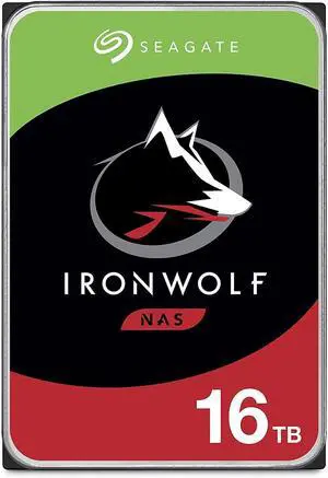 Seagate IronWolf 16TB NAS Internal Hard Drive HDD CMR 3.5 Inch SATA 6GB/S 7200 RPM 256MB Cache for Raid Network Attached Storage, with Rescue Service (ST16000VN001) Seagate IronWolf 16TB NAS Internal Hard Drive HDD CMR 3.5 Inch SATA 6GB/S 7200 RPM 256MB Cache for Raid Network Attached Storage, with Rescue Service (ST16000VN001)