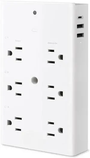FOR-TP-Link Smart Plug Outlet Extender, Surge Protector, 18W Fast Charging, 3 Individual Smart Outlets, 1x USB-C & 2X USB-A, Smart Night Light, Works w/Apple HomeKit, Alexa & Google Home, P306