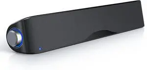 Computer Speakers, HiFi Sound Quality Computer Sound Bar, USB Powered PC Speakers, Bluetooth 5.0 and 3.5mm Aux-in Computer Speakers for Desktop, Laptops, PCs, Phones, Tablets, Xbox, Gaming Speakers