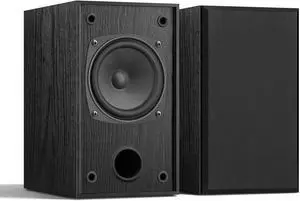 30W*2 Passive Bookshelf Speakers for Record Players and Home Theater Systems, Midrange and High-Frequency Stereo Speakers, Indoor Rear Surround Speakers, Requires a Receiver or Amplifier,Black