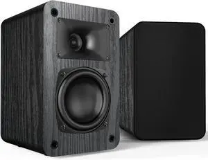 Passive Bookshelf Speakers, 2-Way Passive Speakers, 3.5" Woofer & Silk Horn Tweeter, 60Hz Bass for Home/Office/Theater Pair (Needs Amplifier or Receiver to Operate)
