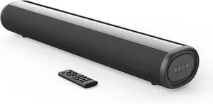 Sound Bar for TV, Bluetooth 5.0 Soundbar, 50 Watt 16 Inch Soundbars for Home Audio, Gaming, Projectors, TV Speakers Supports HDMI ARC/Optical/RCA/USB/AUX/Coax in Connection, Wall Mountable
