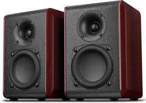 Passive Bookshelf Speakers with 3.5 inch Woofer,Home Desktop Stereo Speakers,Amplifier or Receiver Required,Passive Surround, Front Speakers for PC/Gaming/Turntable,4 Ohms,Wall Mountable