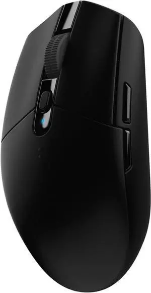 Wireless Gaming Mouse, Hero 12K Sensor, 12,000 DPI, Lightweight, 6 Programmable Buttons, 250h Battery Life, On-Board Memory, PC/Mac - Black