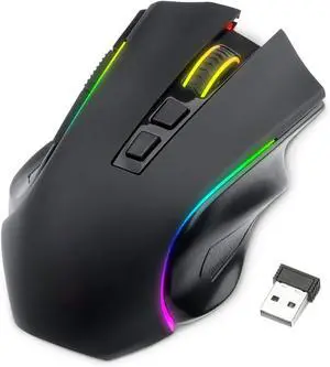 for M602 Griffin RGB Gaming Mouse, RGB Spectrum Backlit Ergonomic Mouse with 7 Programmable Backlight Modes up to 7200 DPI for Windows PC Gamers (Black, Wireless) for M602 Griffin RGB Gaming Mouse, RGB Spectrum Backlit Ergonomic Mouse with 7 Programmable Backlight Modes up to 7200 DPI for Windows PC Gamers (Black, Wireless)