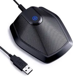 FOR Conference USB Microphone, Omnidirectional Condenser PC Mic for Video Conference, Recording, Skype, Online Class, Court Reporter, Plug & Play Compatible with Mac OS X Windows PC Compute, G11