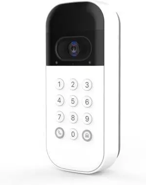 Smart Garage Door Video Keypad with Wide-Angle Camera,Customizable PIN Codes,and Smartphone ControlTake Charge of Your Garage Access Works with , LiftMaster and Craftsman openers,White