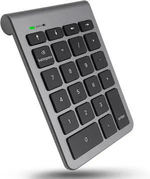 Bluetooth Number Pad for Laptop - Wireless Numeric Keypad - 22 Key Numeric Keypad for Data Entry, Numpad Compatible with MacBook, iPad, iPhone, iOS, Laptop, PC, Android
