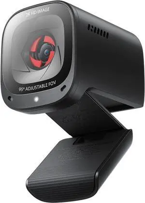PowerConf C200 2K Webcam for PC/Laptop/Mac, Computer Camera, Low-Light Correction, AI-Noise Canceling Mics, Adjustable Field of View, Built-in Privacy Cover, Stereo Mics, for Meeting