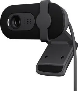 Brio 101 Full HD 1080p Webcam for Meetings, Streaming, Desktop, Laptop, PC - Built-in Mic, Shutter, USB-A, Teams, Zoom - Black