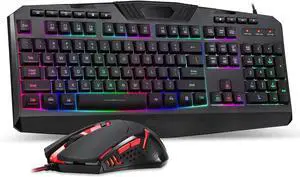 S101 Gaming Keyboard, M601 Mouse, RGB Backlit Gaming Keyboard, Programmable Backlit Mouse, Value Combo Set [New Version]