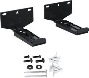 Soundbar Wall Mount Bracket - Works with All Soundbars Including Samsung, Vizio, LG, & More - Depth Adjustable for Dolby Atmos Soundbars